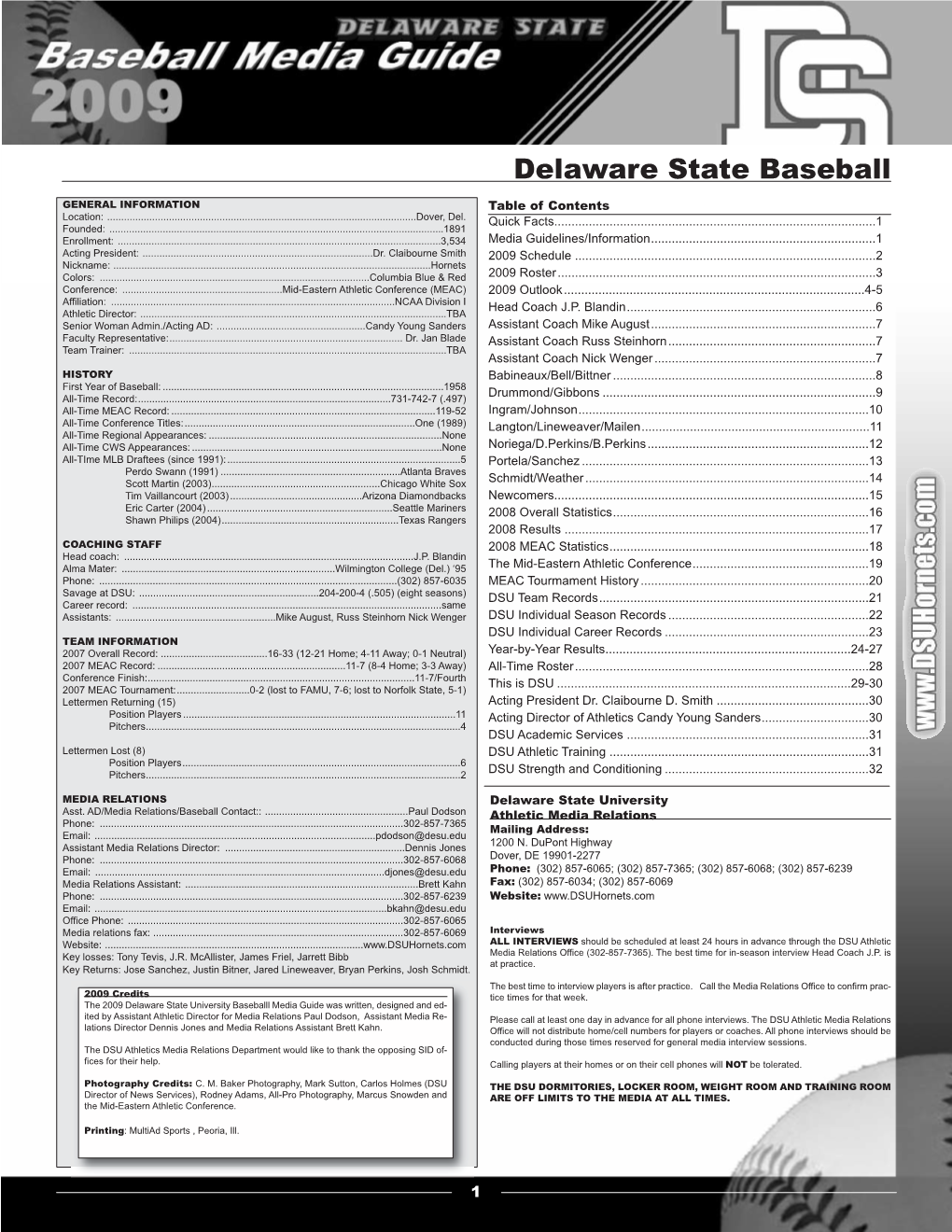 Delaware State Baseball