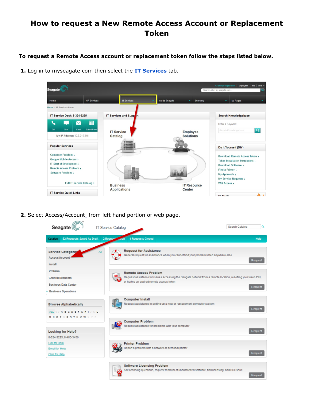 How To Request A New Remote Access Account Or Replacement Token .Docx