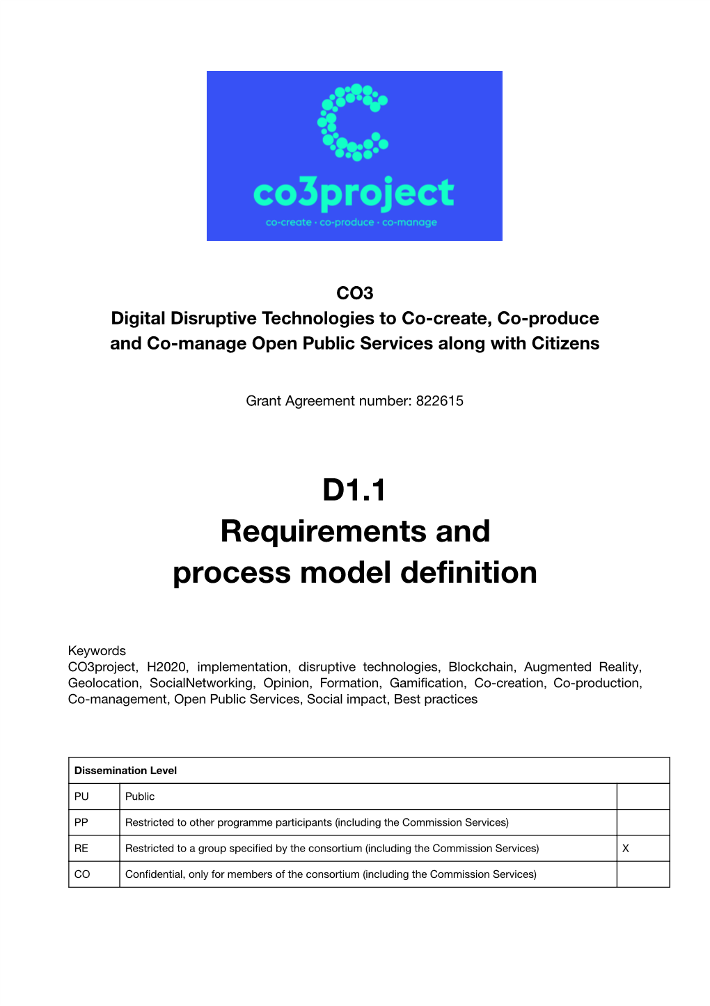 D1.1 Requirements and Process Model Definition