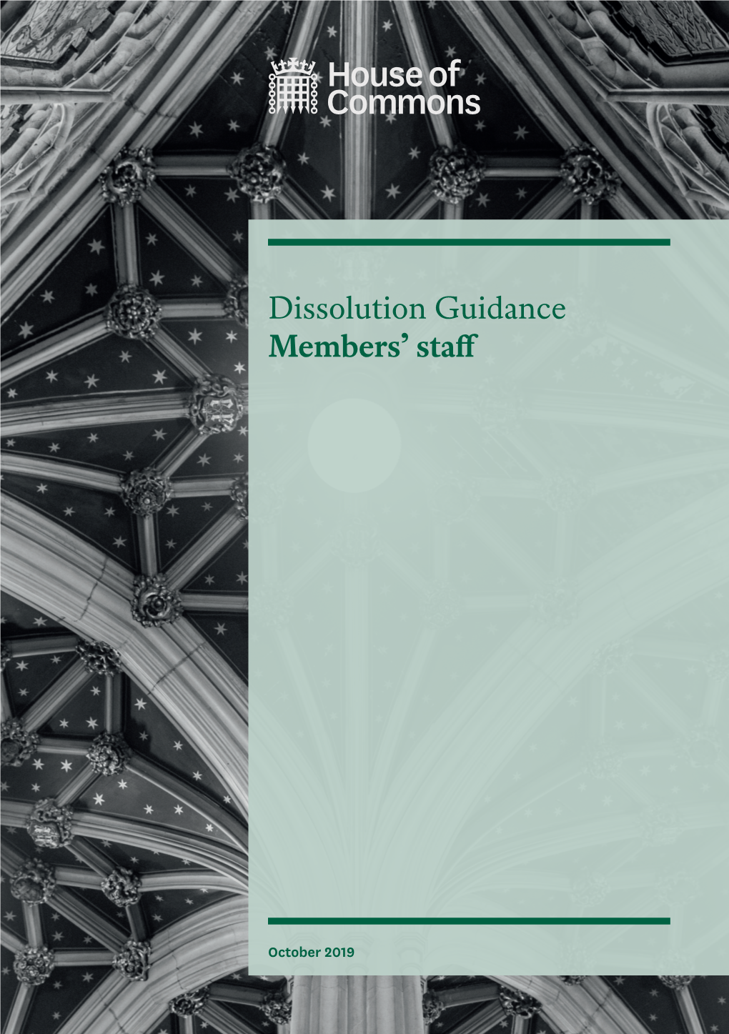 Dissolution Guidance Members' Staff