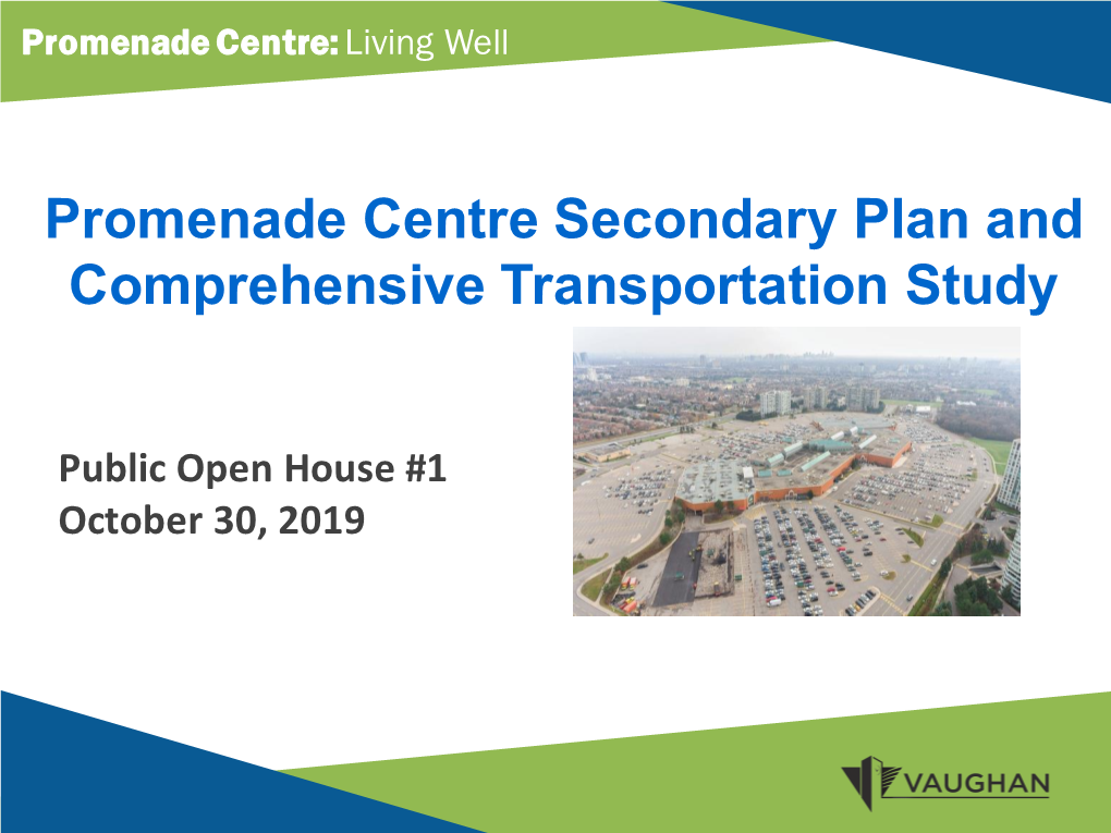 Promenade Centre Secondary Plan and Comprehensive Transportation Study
