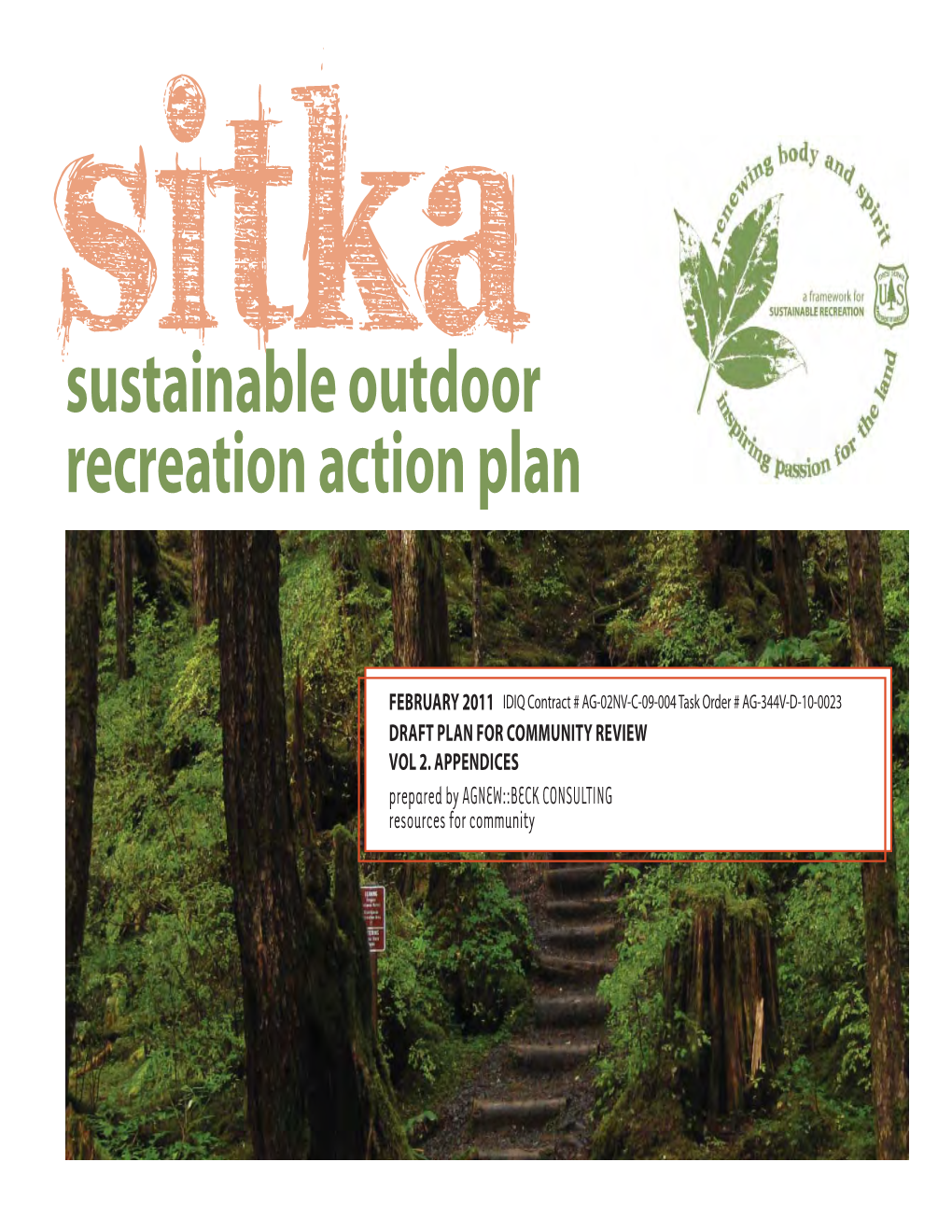 Sitka Sustainable Outdoor Recreation Action Plan Review