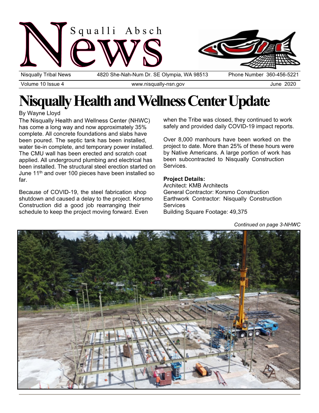 Nisqually Health and Wellness Center Update