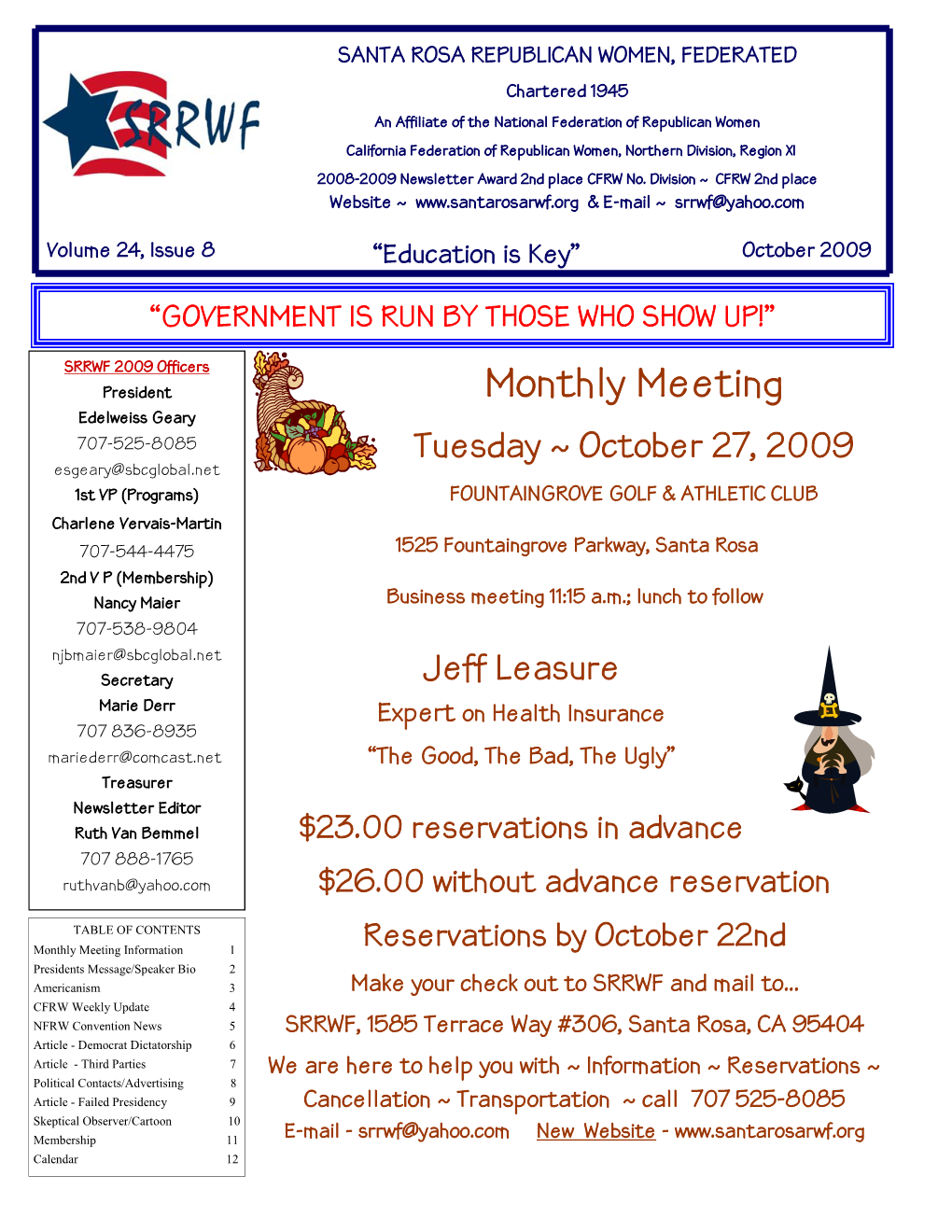 October Newsletter