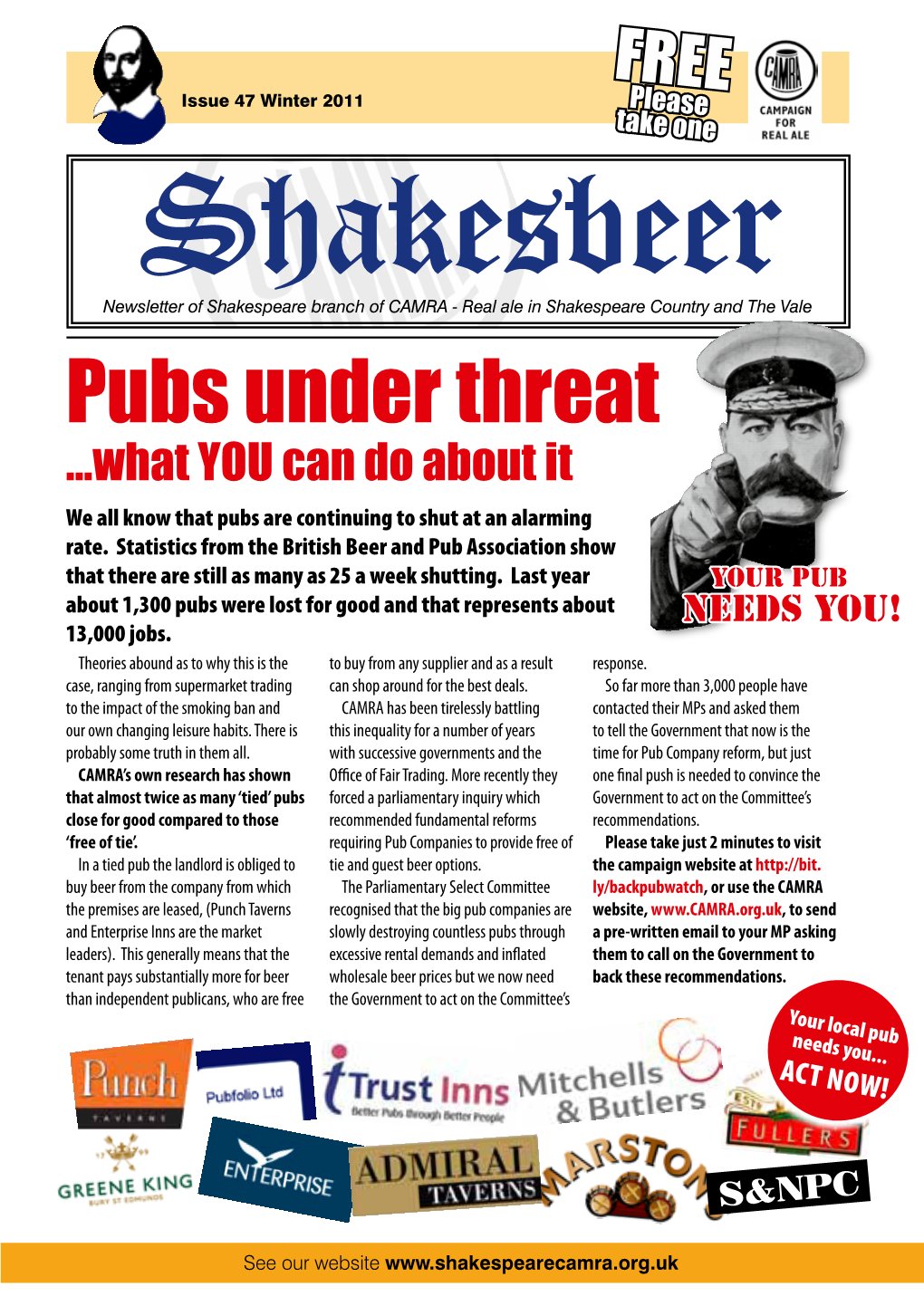 Shakesbeer Issue 47 Winter 2011