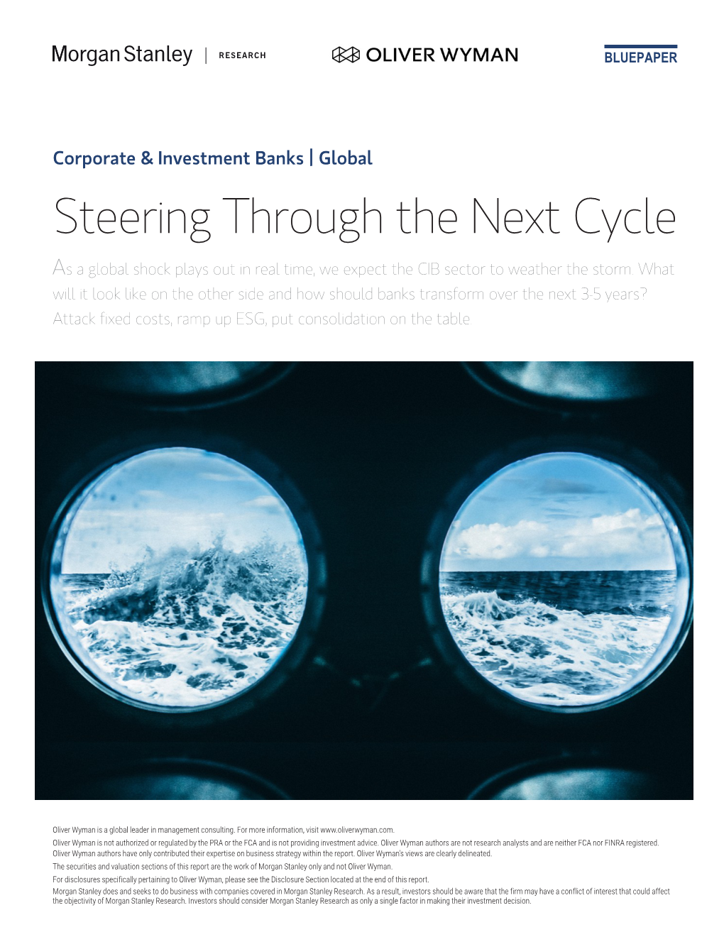 Oliver Wyman Morgan Stanley Wholesale Banks 2020