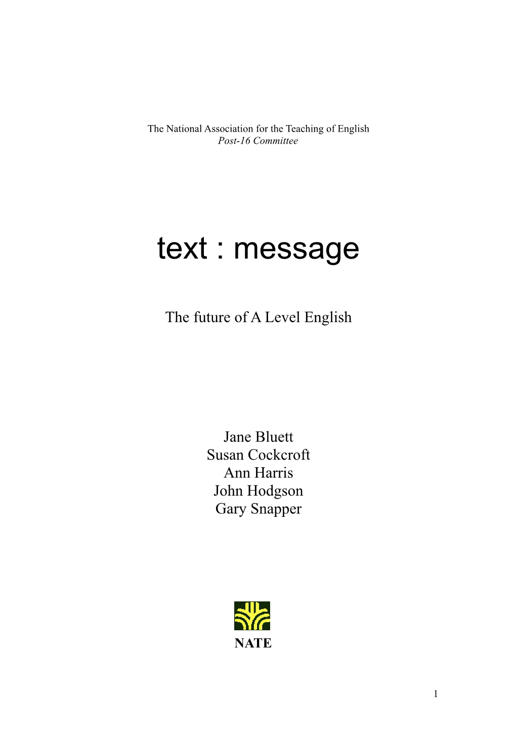 Text : Message