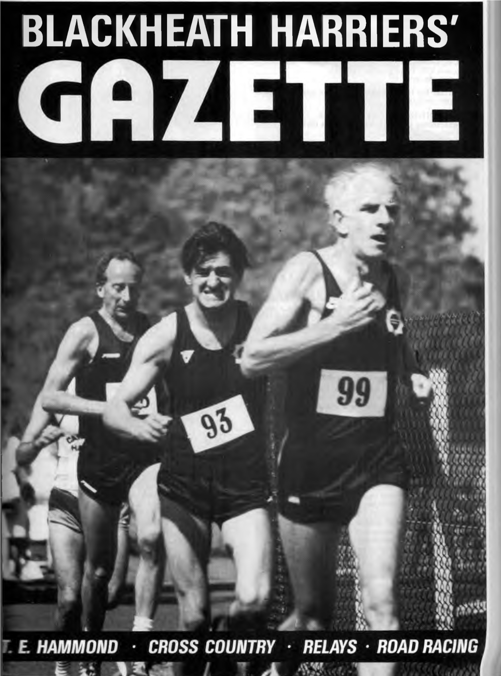 J WINTER 1989-'9O - RESULTS LONDON MARATHON RESULT BLACKHEATH HARRIERS' BLACKHEATH HARRIERS’ GAZETTE No