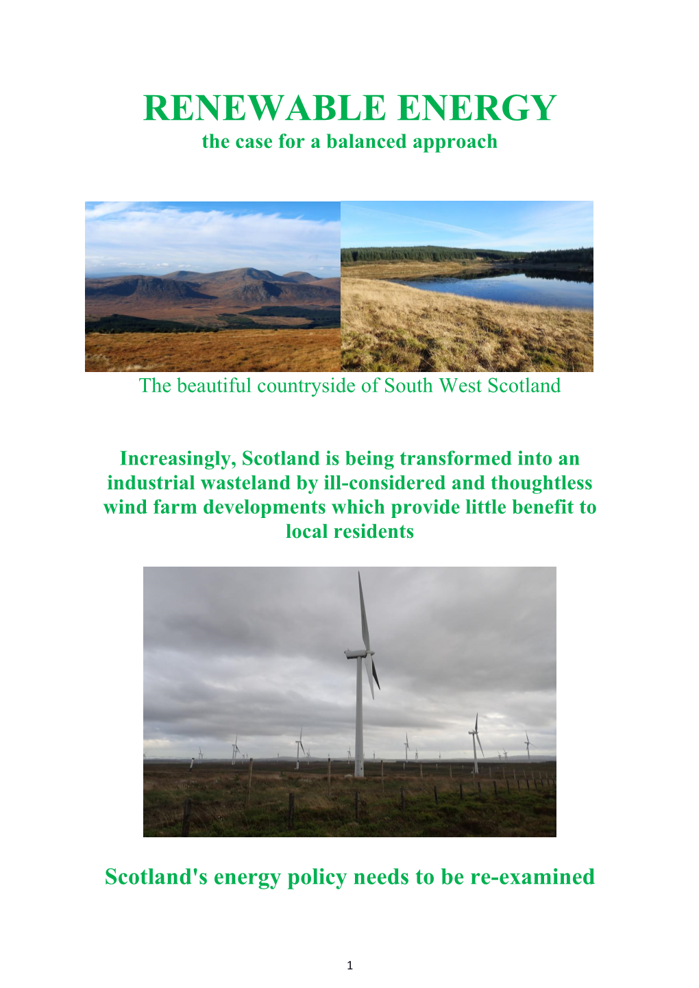 Renewable Energy Scotland December 2019