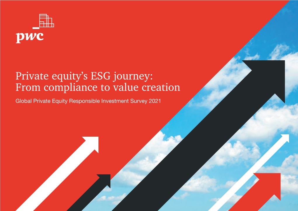 Private Equity's ESG Journey: from Compliance to Value Creation