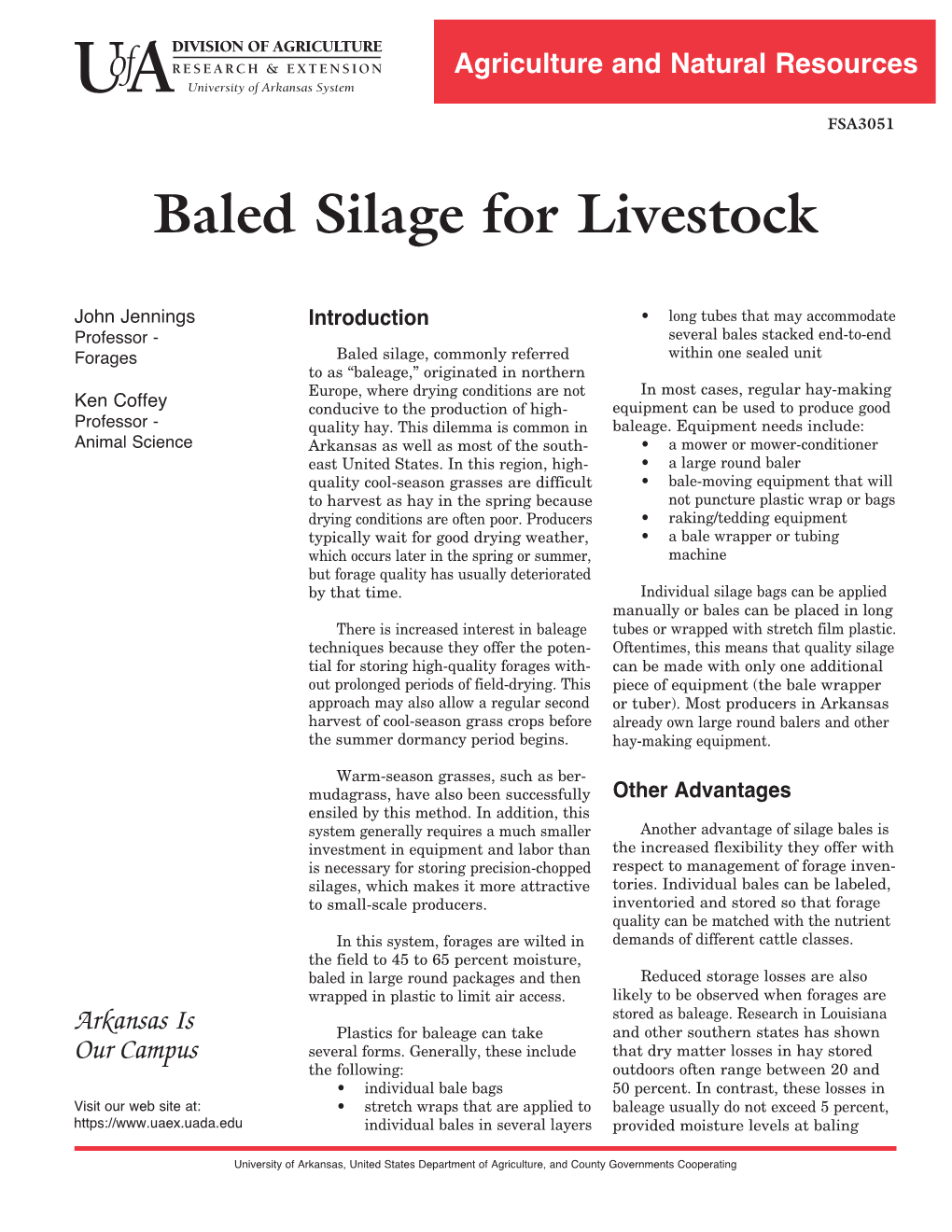 Baled Silage for Livestock