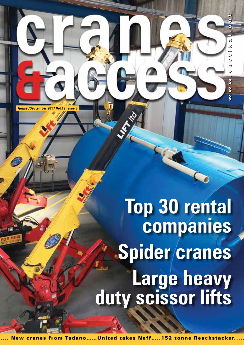 Top 30 Rental Companies Spider Cranes Large Heavy Duty Scissor Lifts