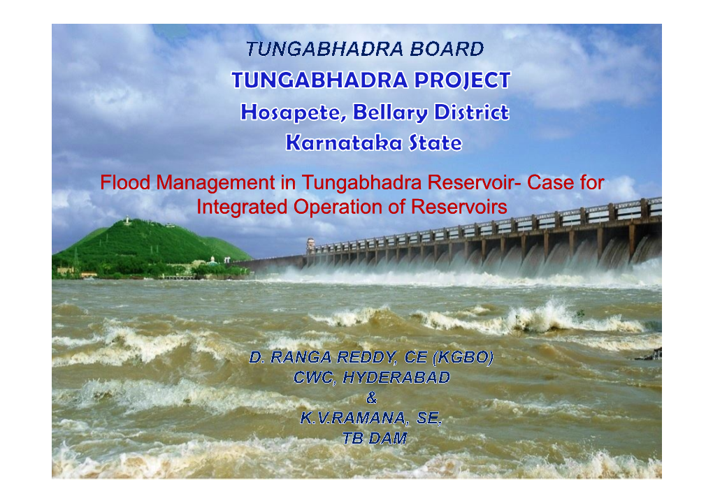 TUNGABHADRA PROJECT: Inter State