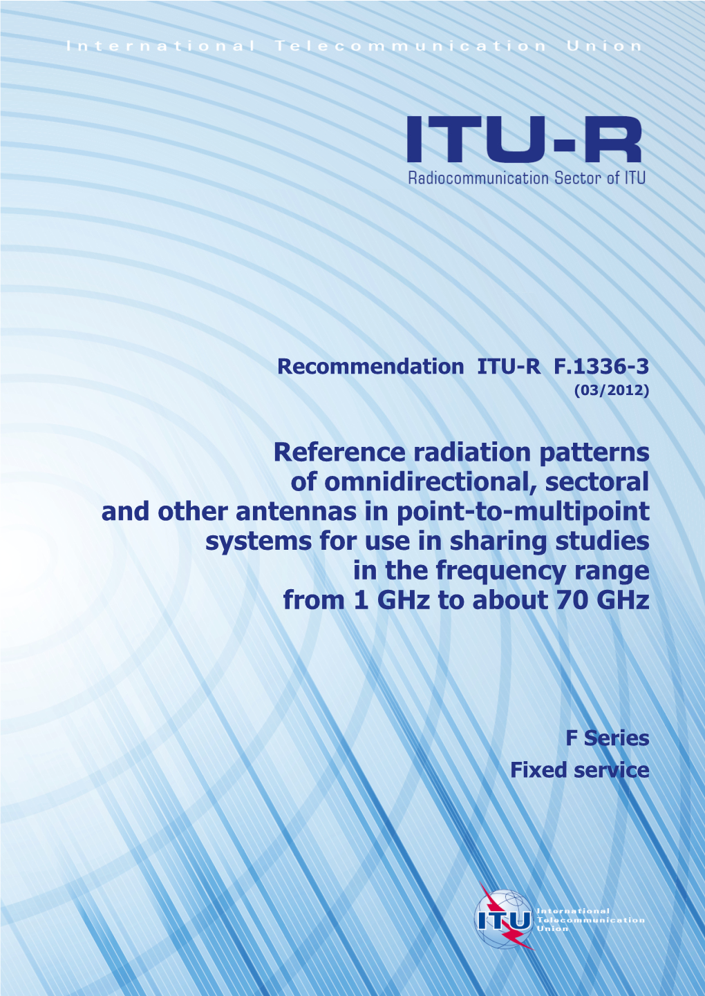 Reference Radiation Patterns of Omnidirectional, Sectoral And