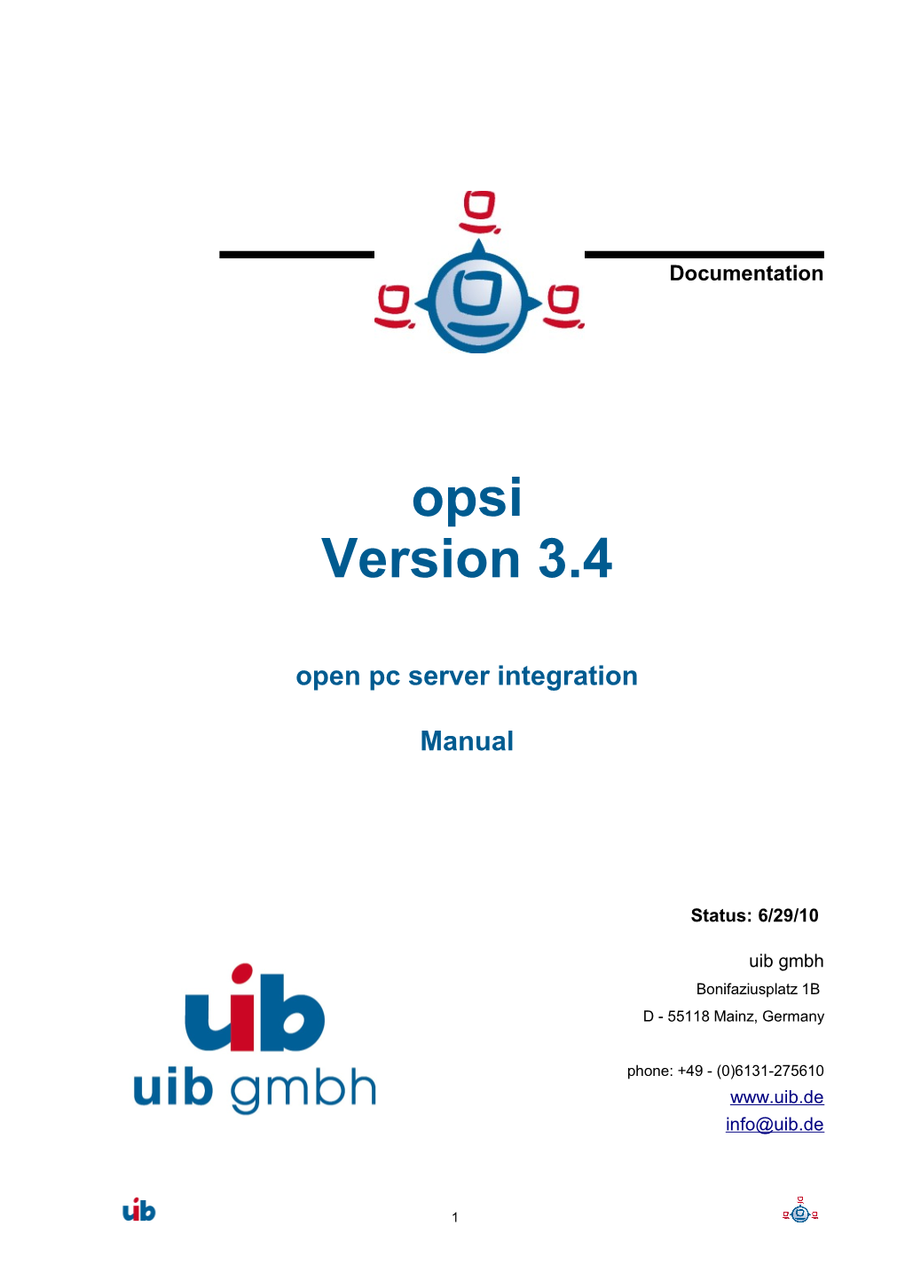 Opsi Version 3.4 Open Pc Server Integration