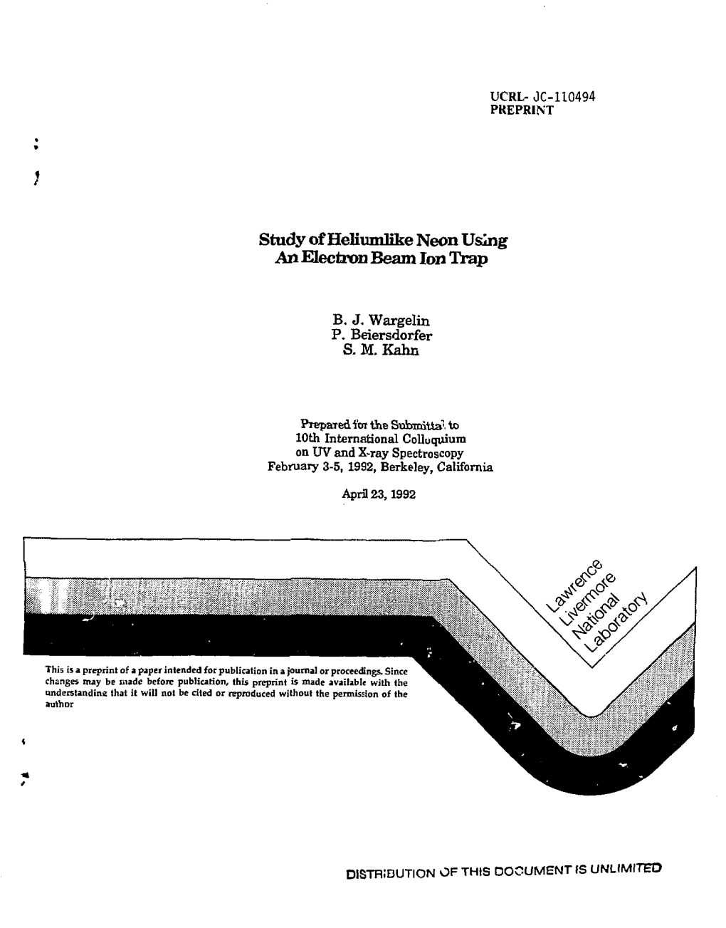 Study of Heliumkke Neon Using an Electron Beam Ion Trap