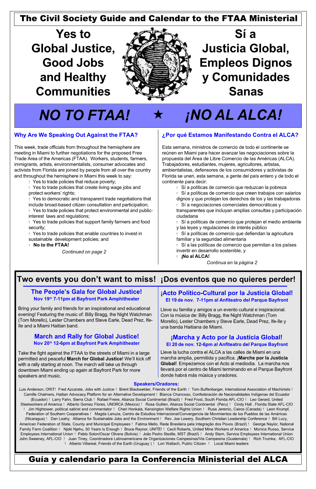 No to Ftaa! « ¡No Al Alca!