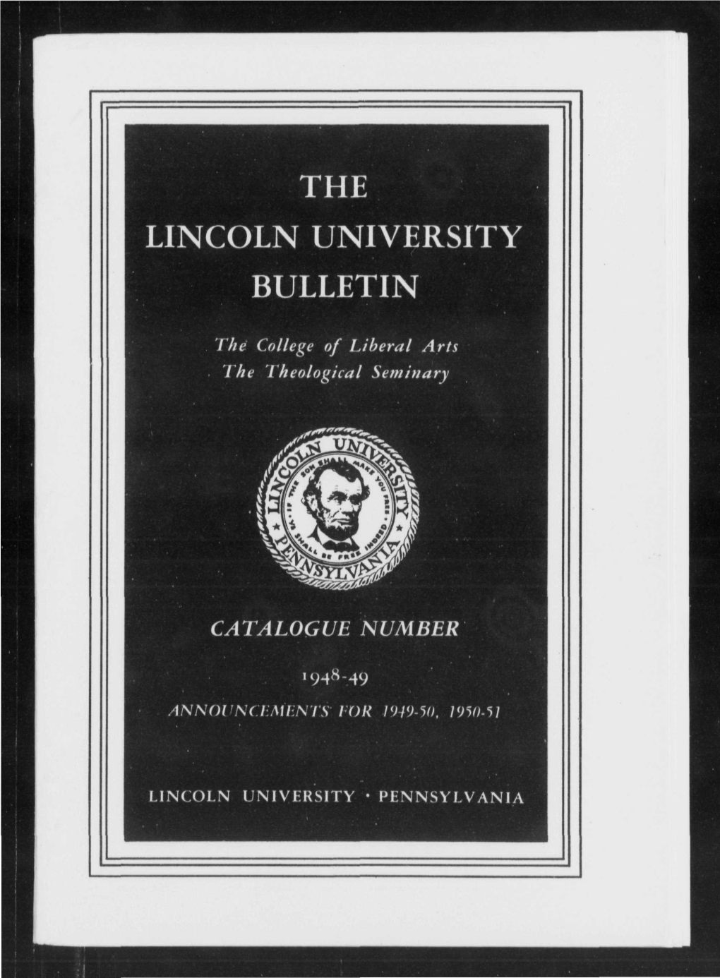 The Lincoln University Bulletin