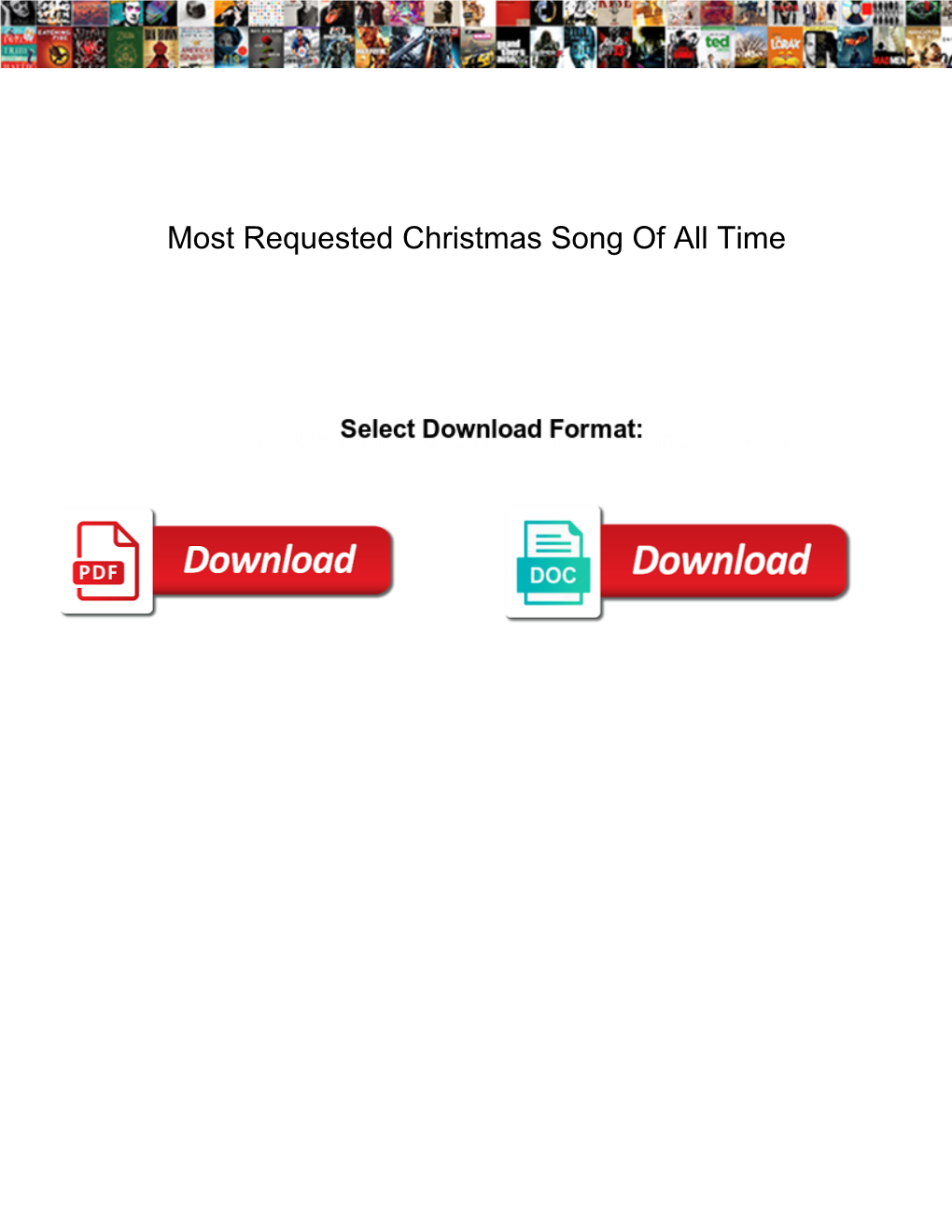 Most Requested Christmas Song of All Time