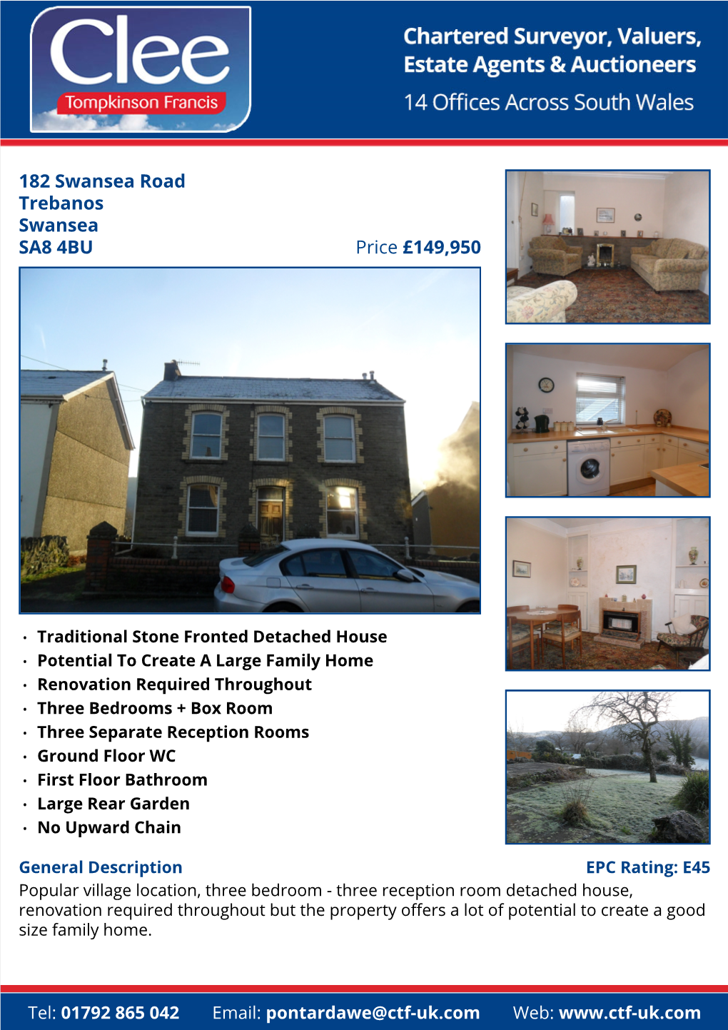 182 Swansea Road Trebanos Swansea Price £149,950 SA8