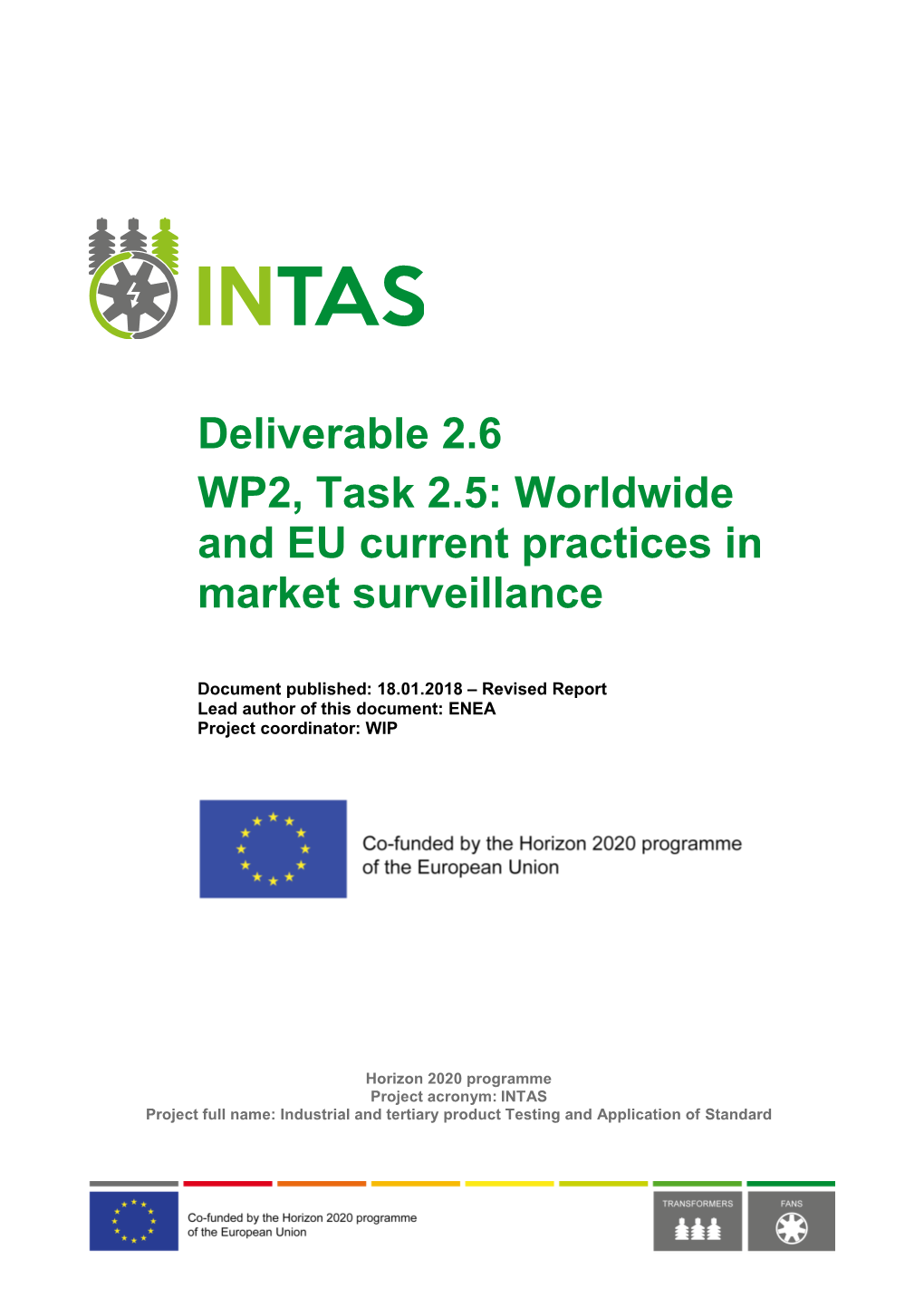 Worldwide and EU Current Practices in Market Surveillance