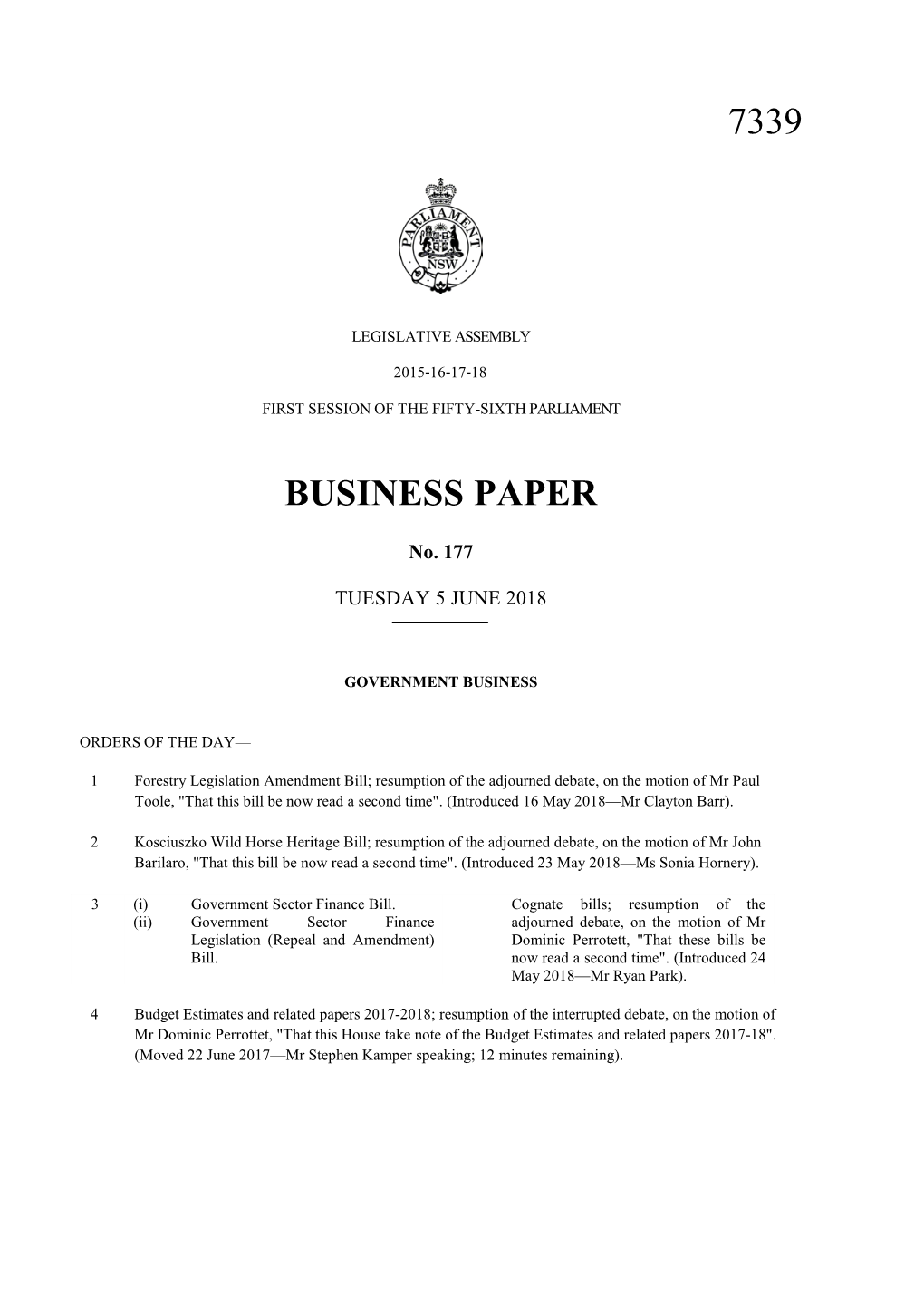 7339 Business Paper