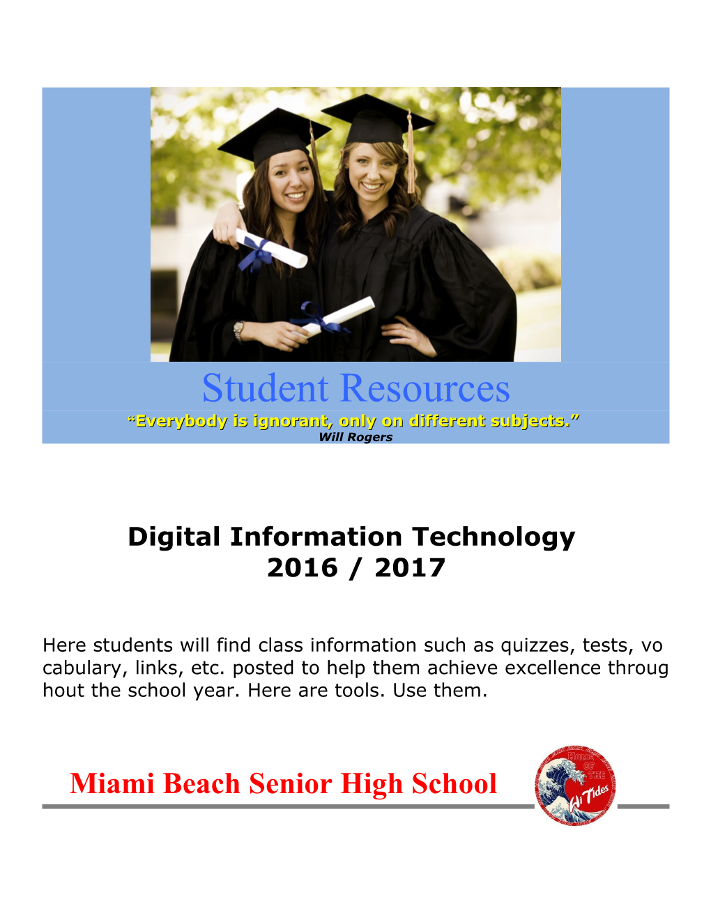 Digital Information Technology