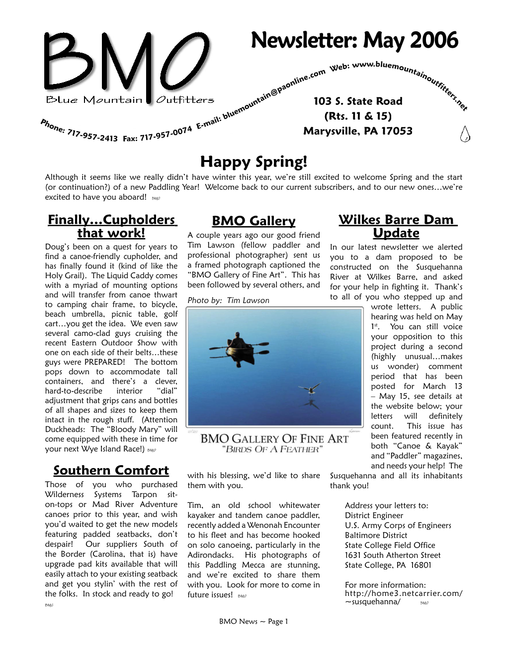 Newsletter: May 2006