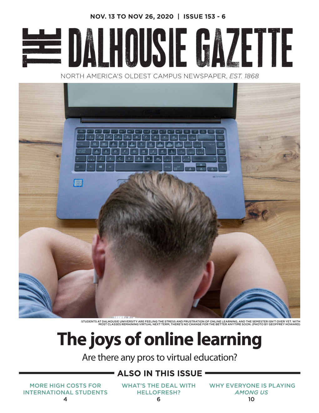 Issue 6. Vol 153: the Joys of Online Learning