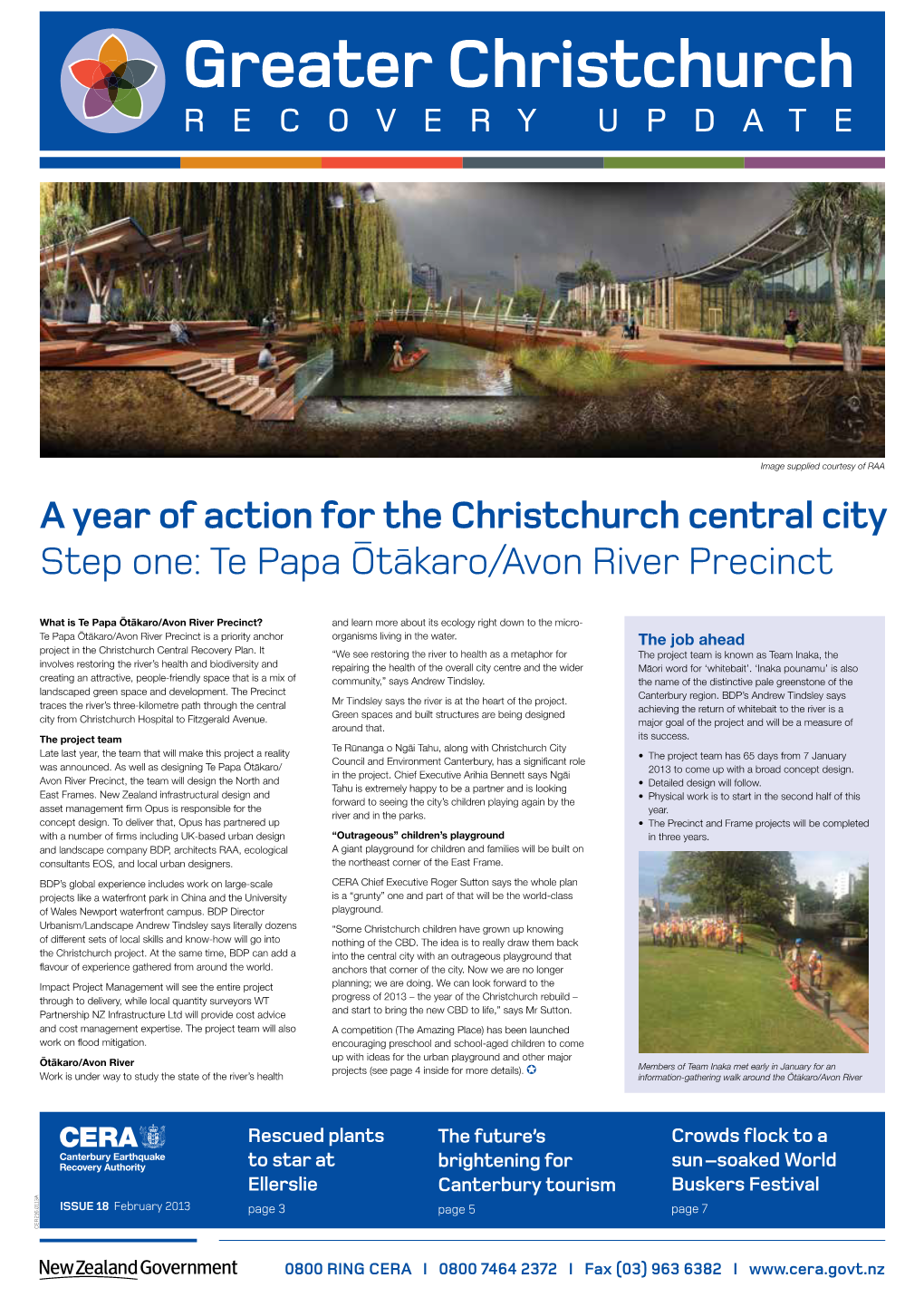Greater Christchurch Recovery Update February 2013