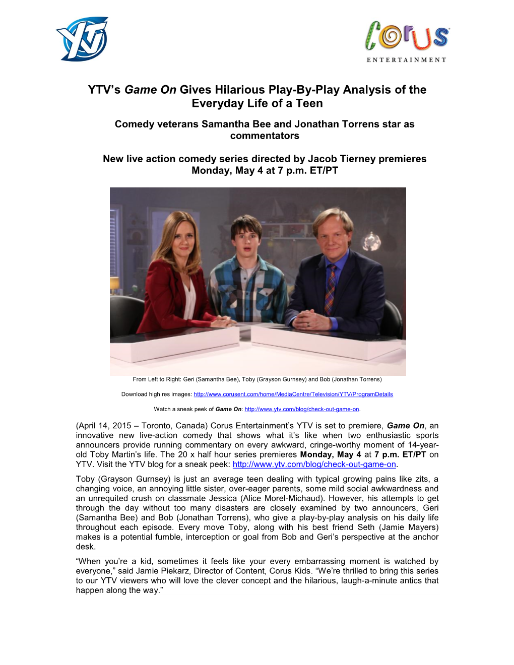 YTV's Game on Gives Hilarious Play-By-Play