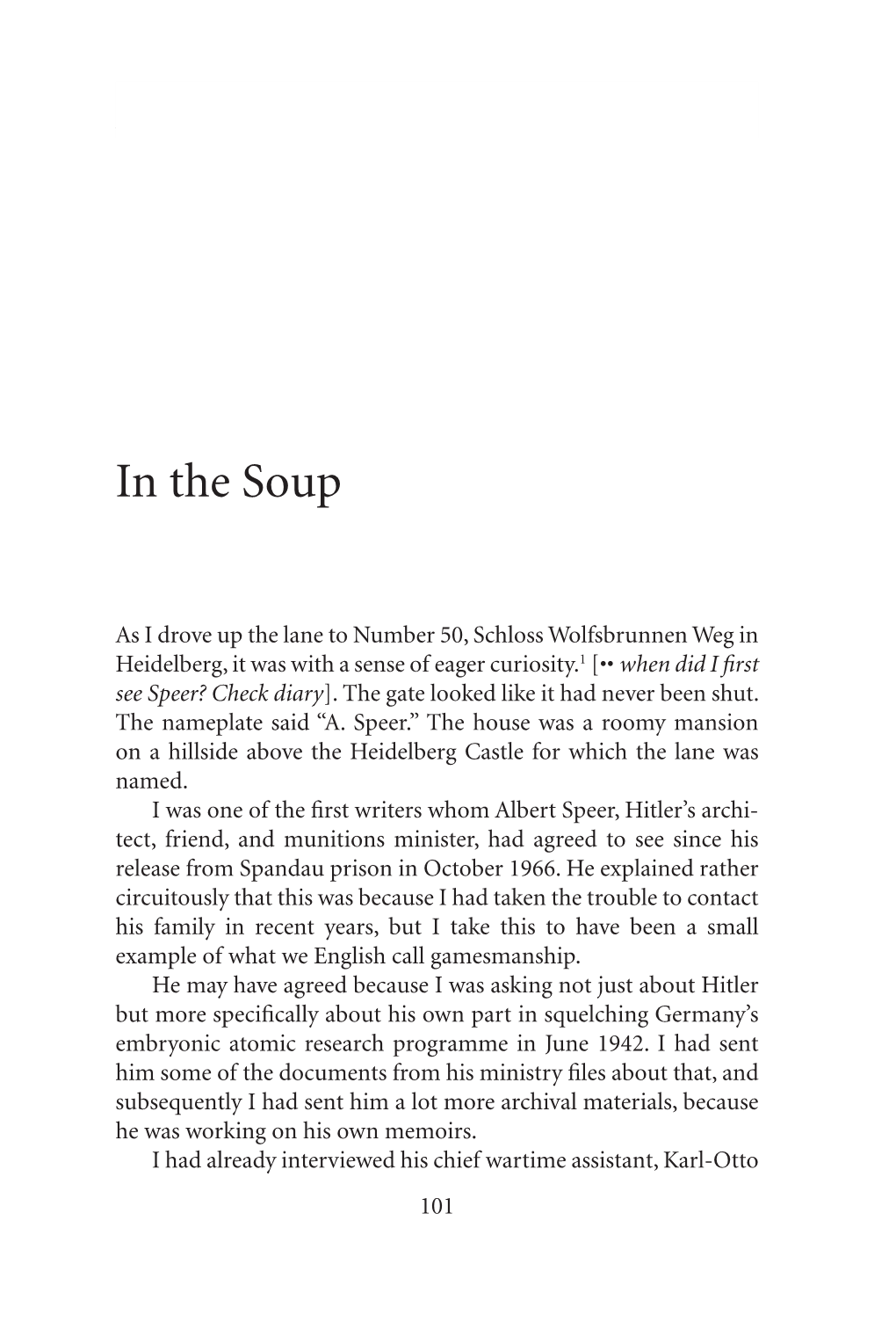 [Memoirs] Chapter About Albert Speer