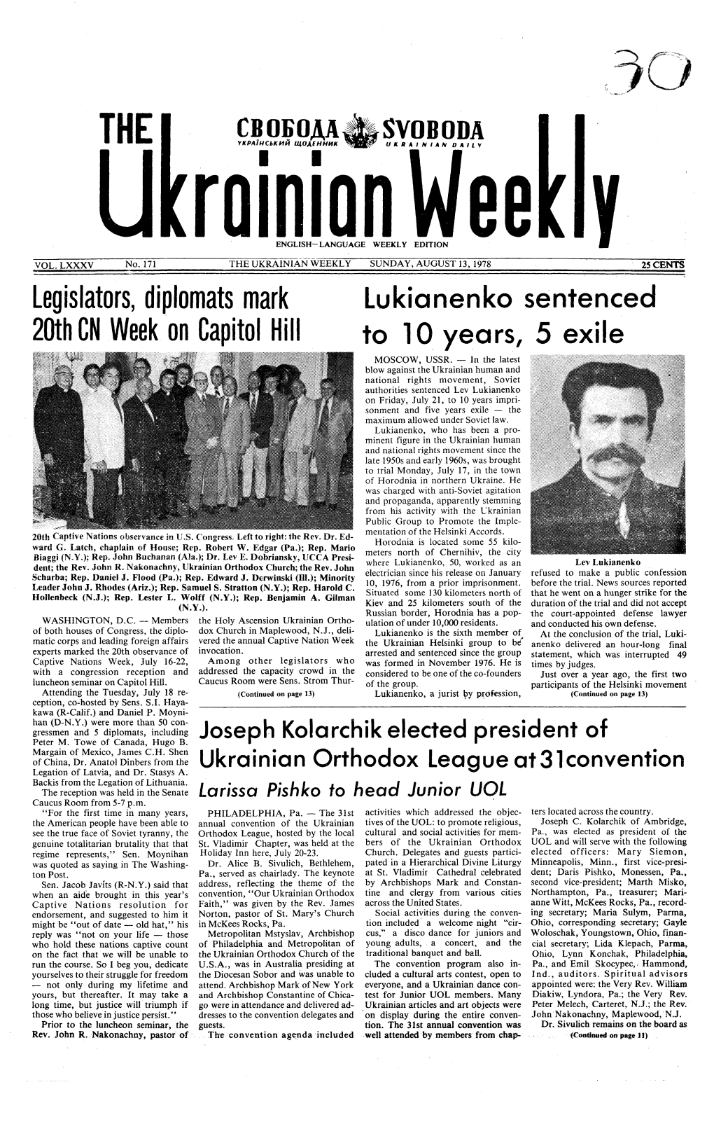 The Ukrainian Weekly 1978