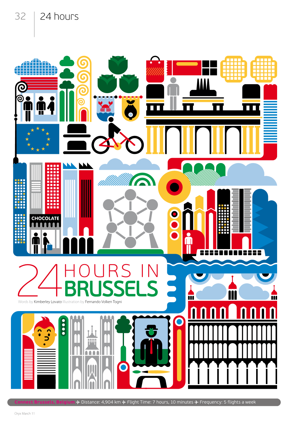 Brussels 24Words by Kimberley Lovato Illustration by Fernando Volken Togni