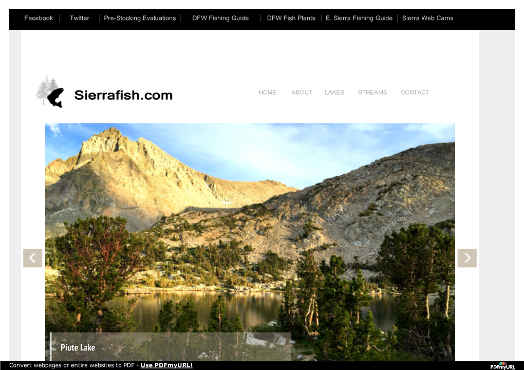 Piute Lake | Inyo County | John Muir Wilderness