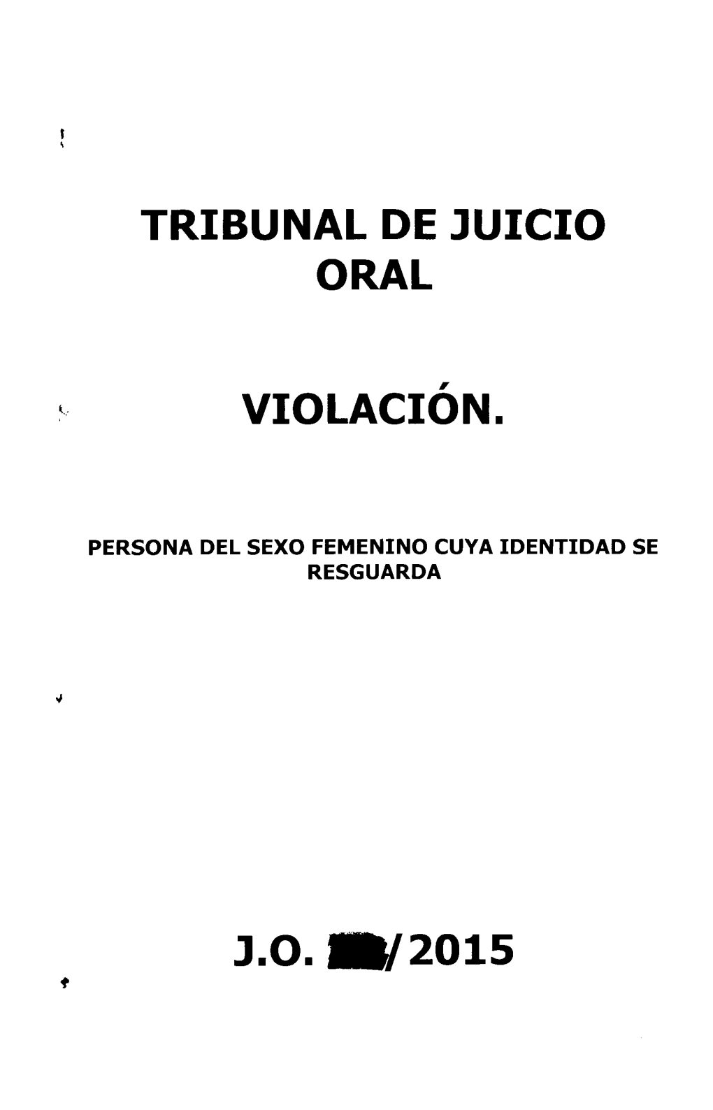 Tribunal De Juicio Oral