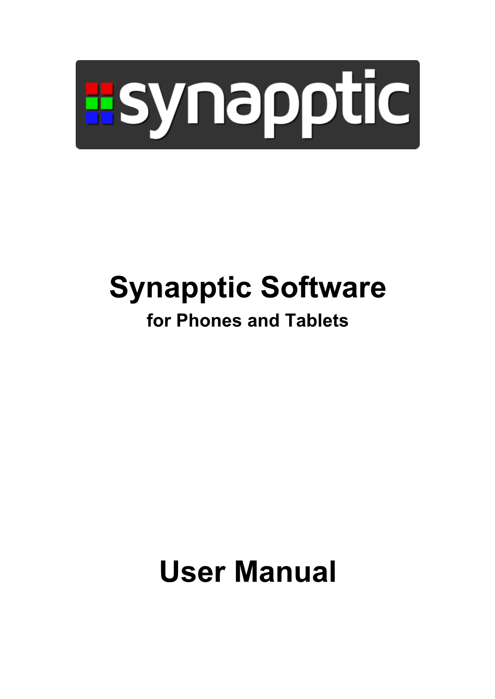 Synapptic Software User Manual