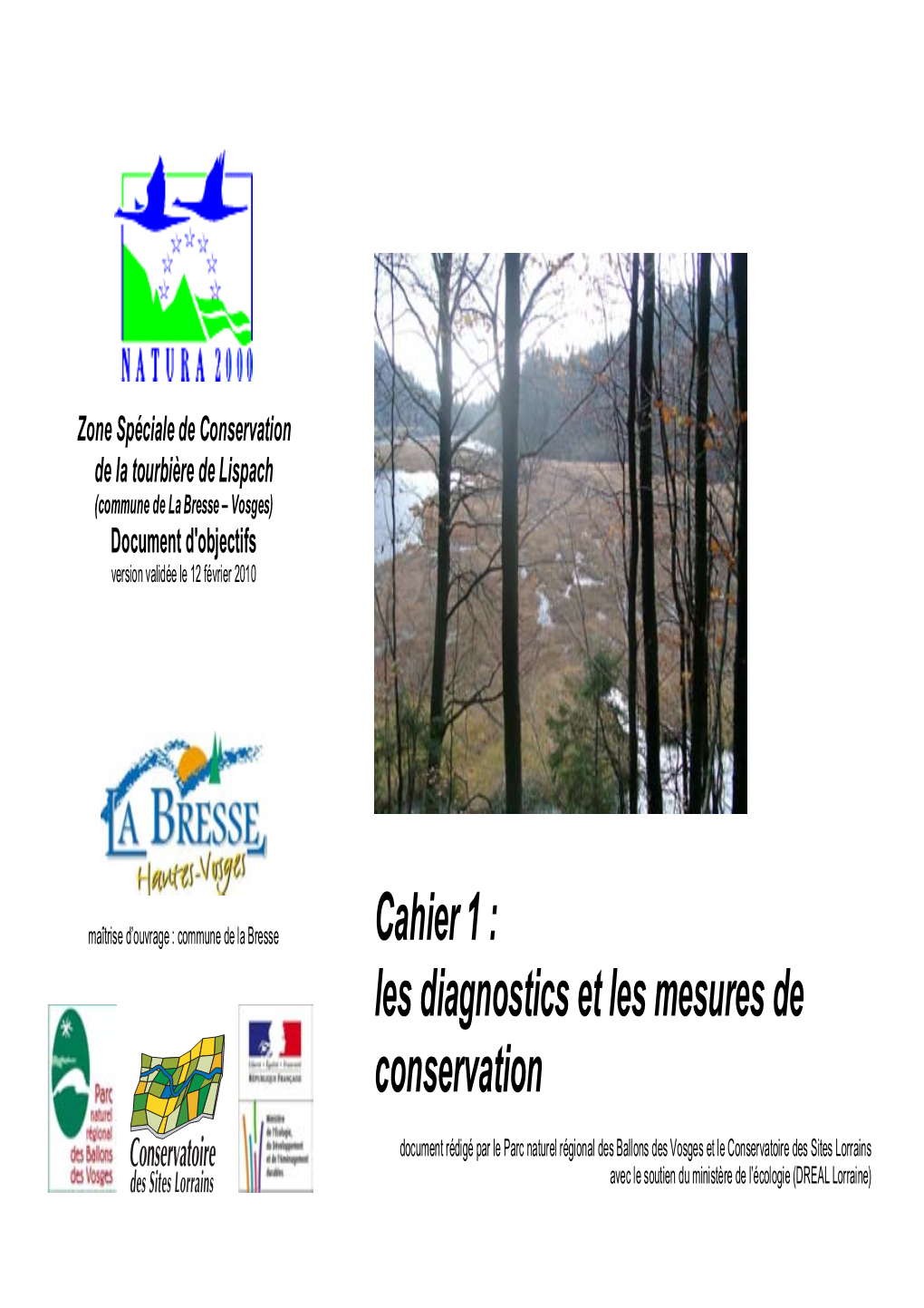 Cahier 1 : Les Diagnostics Et Les Mesures De Conservation