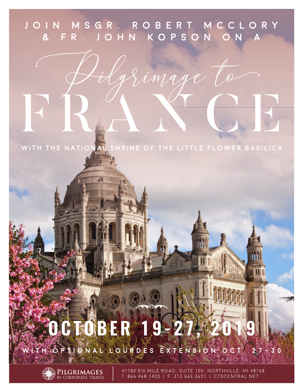 Pilgrimage to with the NATIONAL SHRINE of the LITTLE FLOWER BASILICA