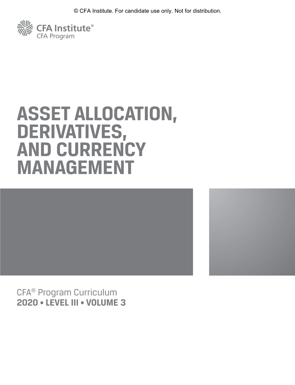 Asset Allocation, Derivatives, and Currency Management