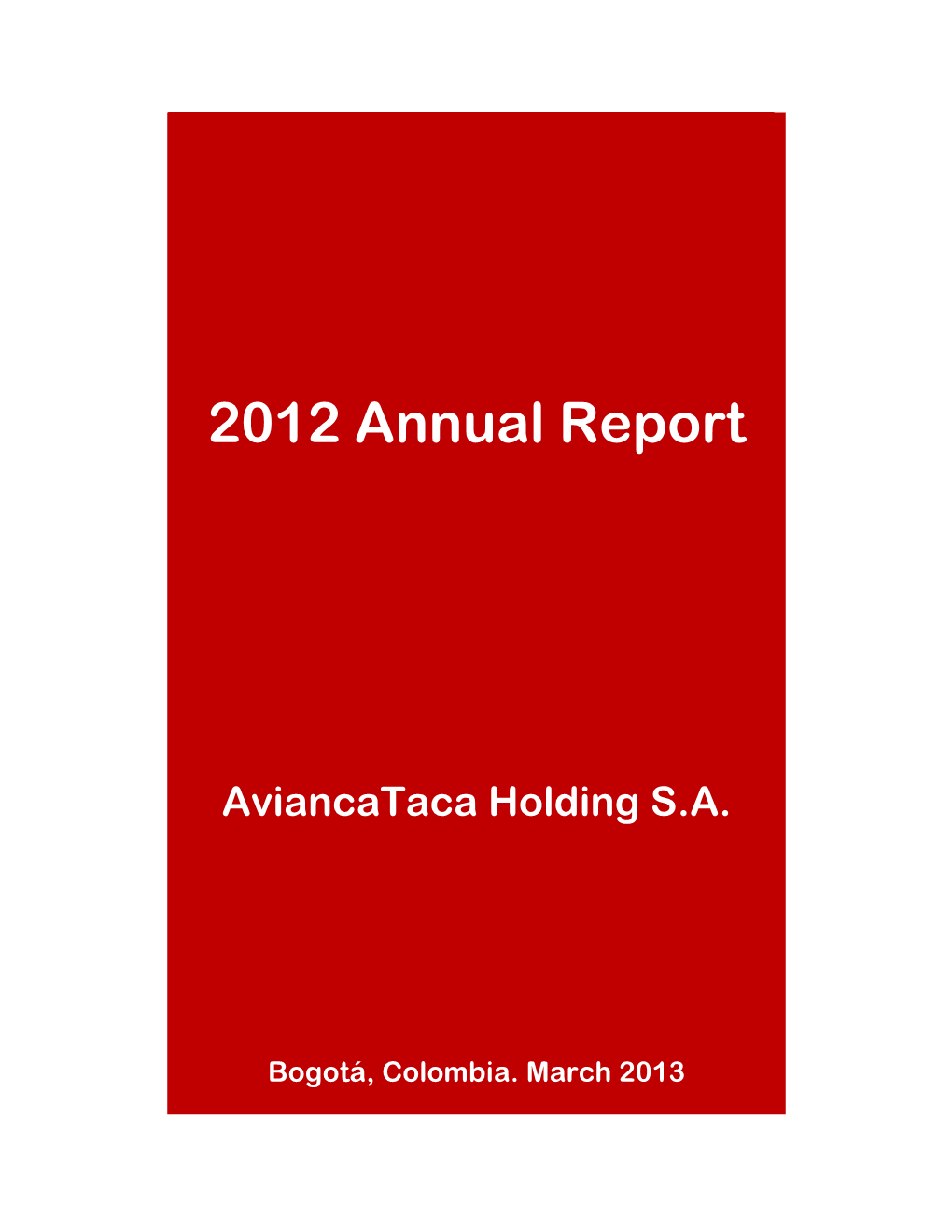 2012 Annual Report