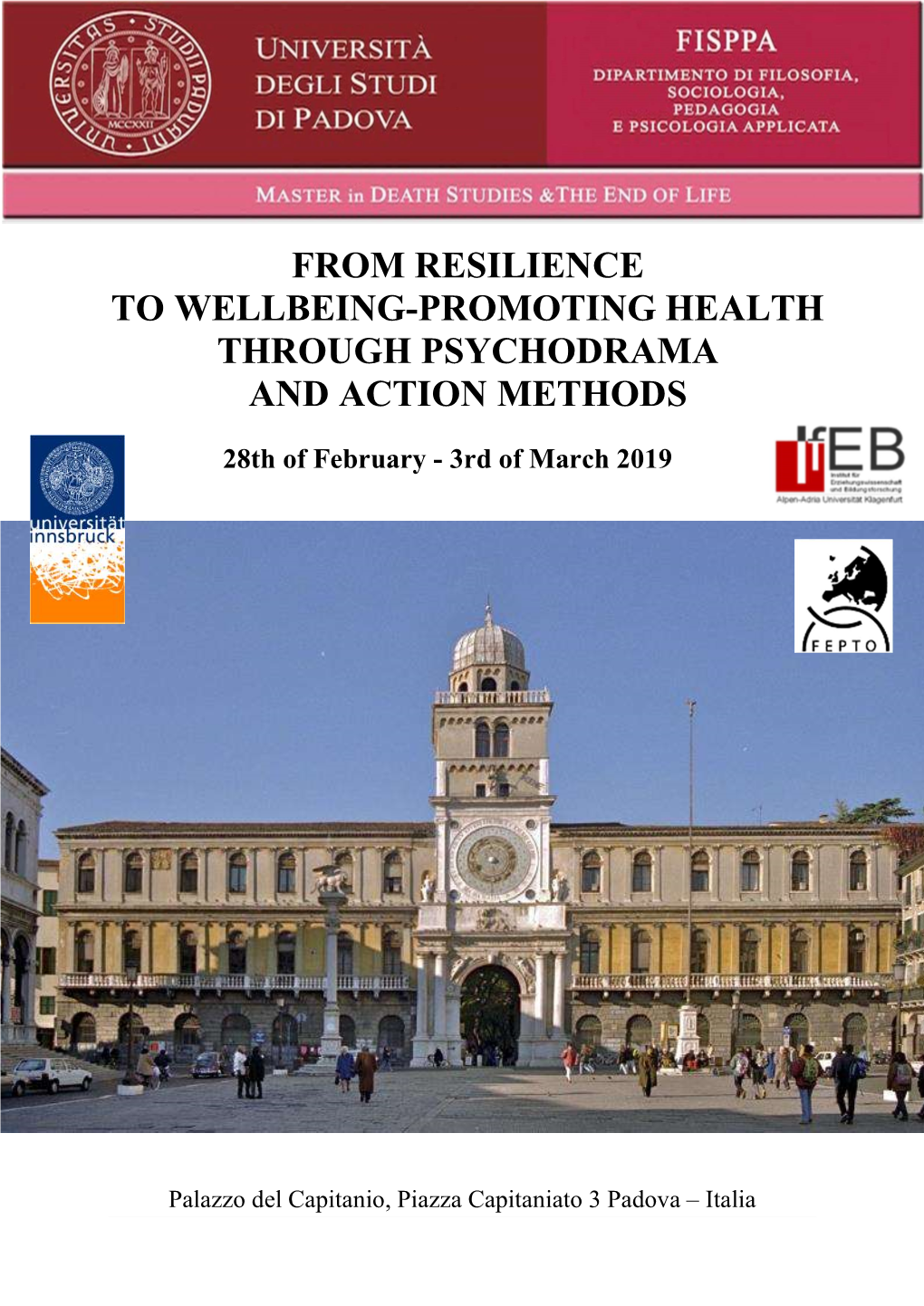 From Resilience to Wellbeing-Promoting Health Through Psychodrama and Action Methods