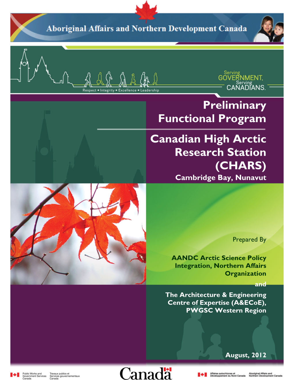 Preliminary Functional Program Canadian High