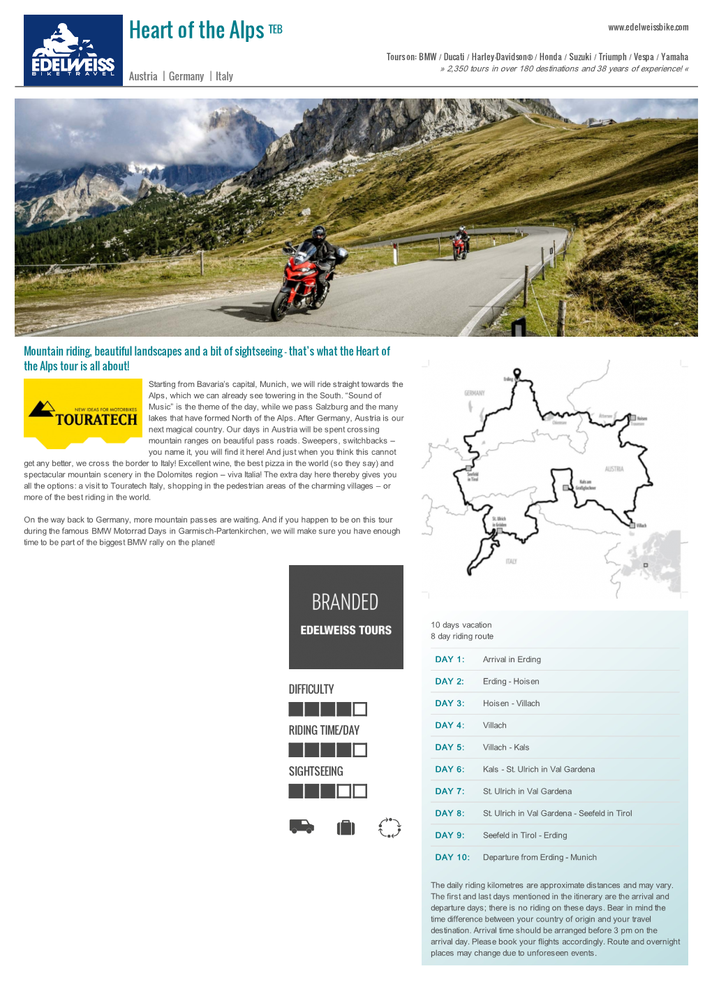 Edelweiss Bike Travel When the Minimum Number of Participants Is Not Reached - Terms and Conditions