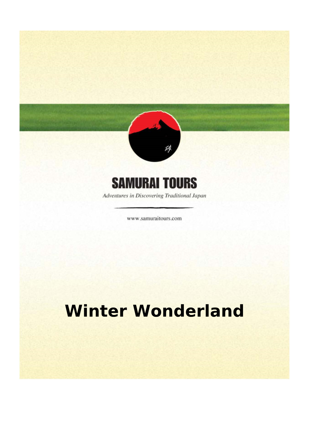 Winter Wonderland 15 Days / 14 Nights Winter Wonderland