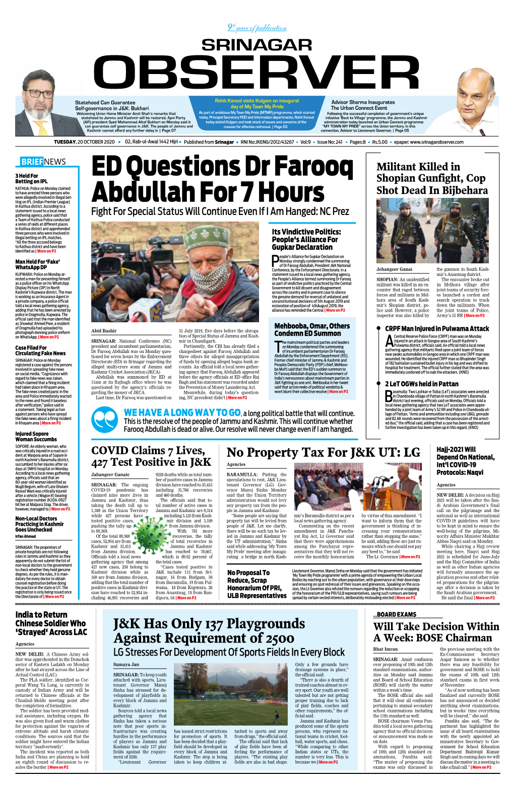 Ed Questions Dr Farooq Abdullah for 7 Hours
