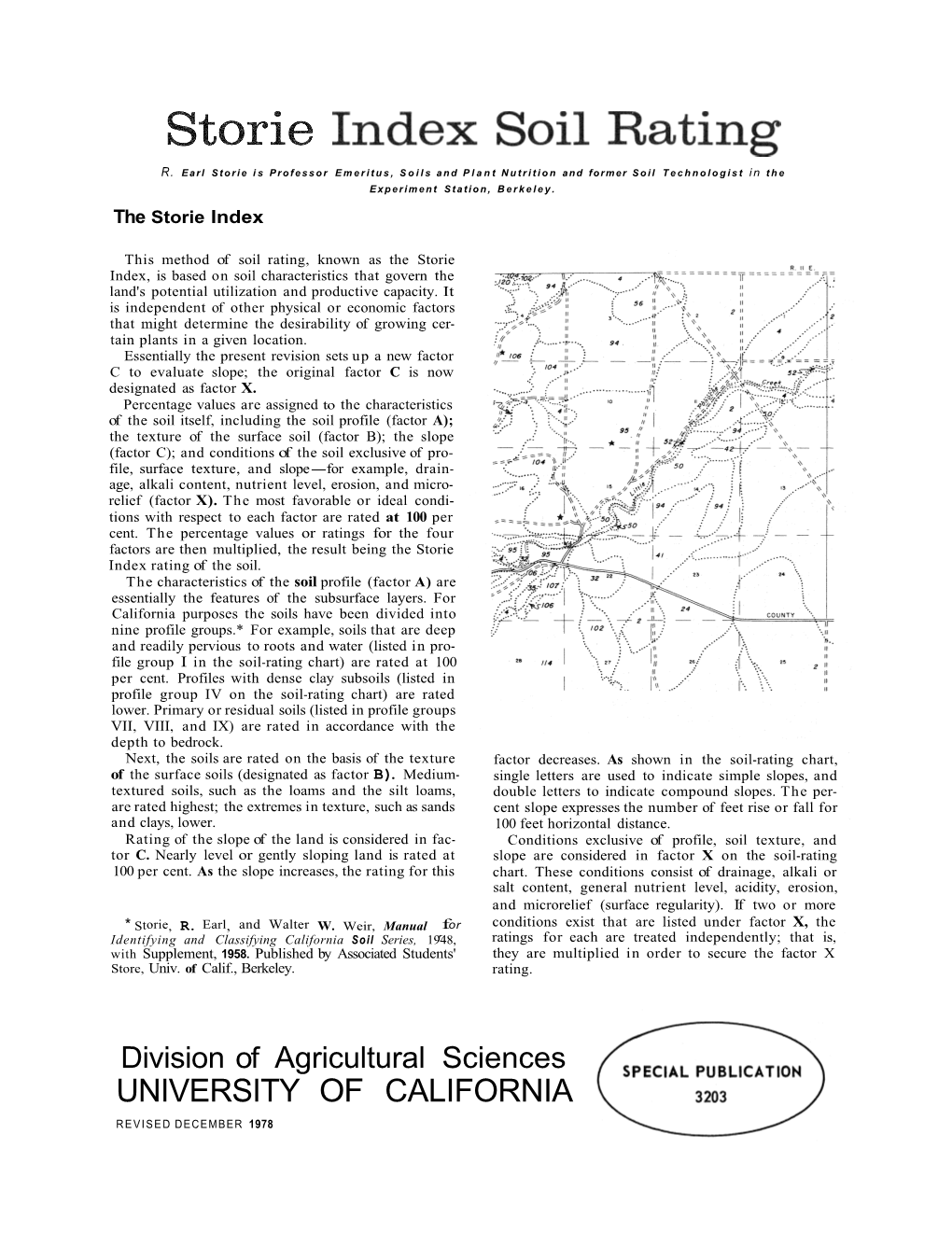 Story Index Soil Rating