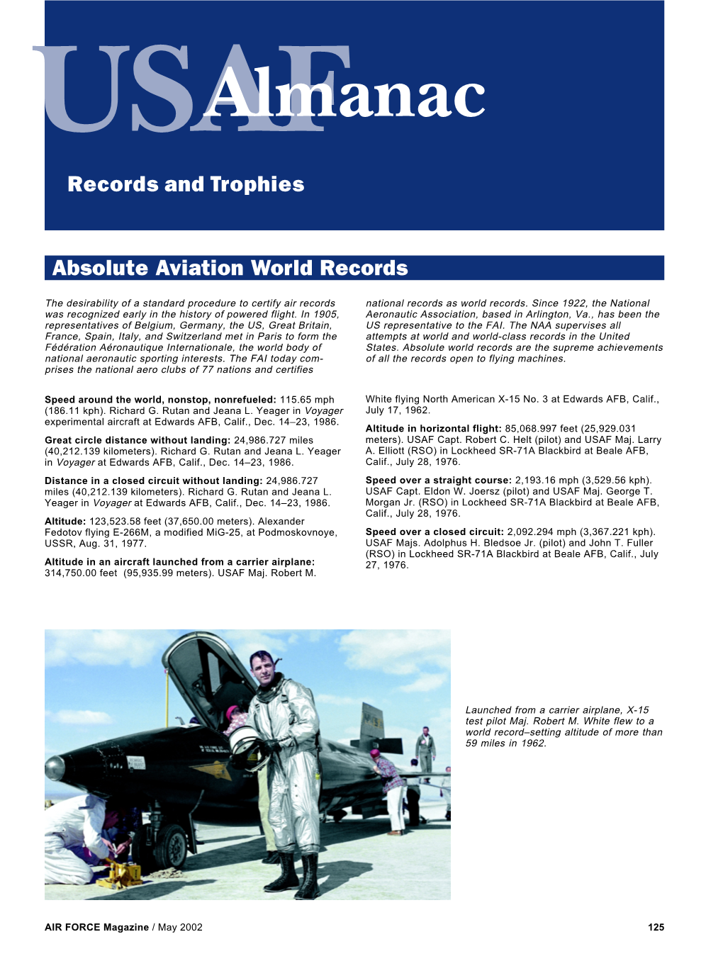 Usafalmanac ■ Records and Trophies