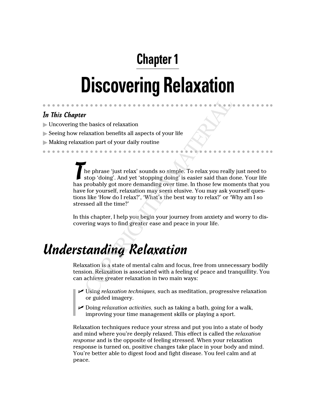 Discovering Relaxation