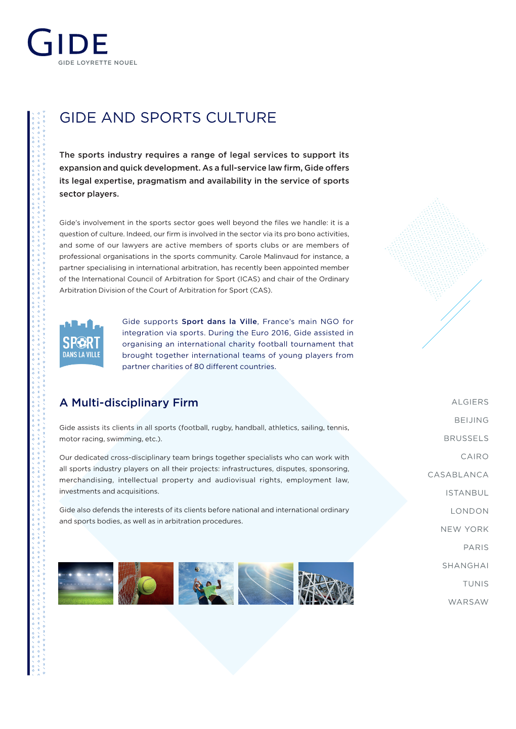 Gide and Sports Culture